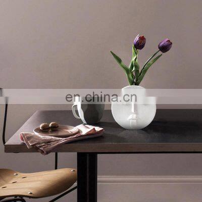 Human Face Expression Plants Pot Vase Planter Home Office Desktop Decor Gift Living Room Decorations