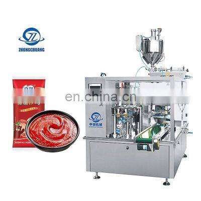 Retort Food Pouch Packing Ready Meals Spaghetti Bolognese Pasta Sauce Envasadora Doypack Premade Bag Packaging Machine