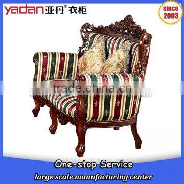 american design sofa set, wooden frame cushion sofa, vintage style sofa