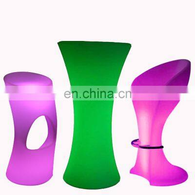 glowing cocktail event party wedding led bar tables and chairs bar tables and chairs for events club waterproof garden chairs