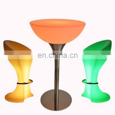 wireless illuminated party bar table modern glowing coffee shop mobile portable lighted mini bar counter design led bar table