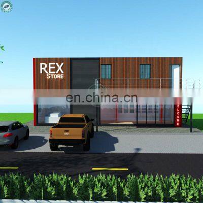 Exhibition Room Automotive Beauty Stores Container Car Salon Container Real-estate Sales Center Sales Office photo-2