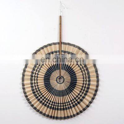 Collection Of Handwoven Bamboo Fan Wall Hanging Set Custom Color High Quality Cheap Wholesale Vietnam Manufacturer photo-3