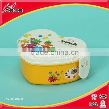 Heart Shaped Plastic Tiffin Lunch Box / Bento Box for Children photo-5