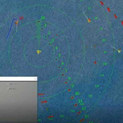 Marine search radar ship AIS integrated photoelectric turntable linkage machine