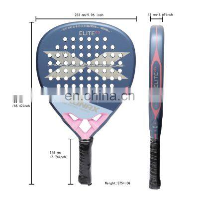 Factory Beach Tennis Padel Middle Balance Professional 3k Carbon Padel Paddle Racket