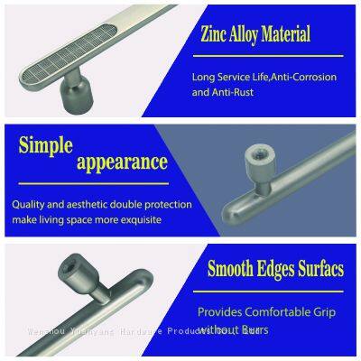 Gagang Lemari Furnitur Modern Baru Mawar Emas Hitam Putih Pegangan Tarik Kabinet Baru photo-4