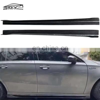 C118 CLA CLA35 CLA45 High Quality FD Style Carbon Fiber Side Skirt Side Lip Side Splitter For Mercedes Benz C118 CLA