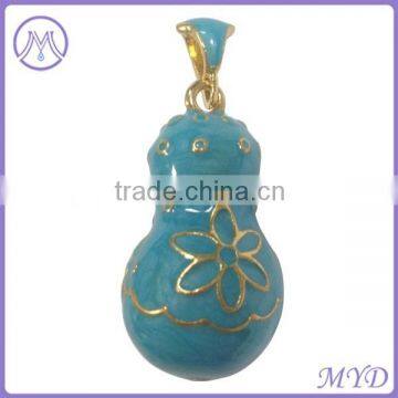 Metal Russian Matryoska Doll Pendant Charm Necklace photo-2