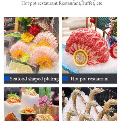 1T Snow Ice Machine Used in Seafood Artistry Automatic Stainless Steel Ice Maker photo-5