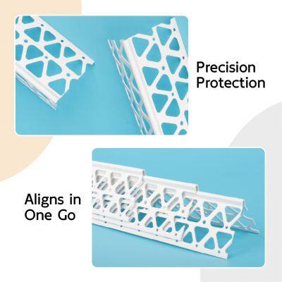 Customizable Flexible Impact Resistant White Vinyl PVC Corner Bead for Easy DIY Wall Repair photo-4