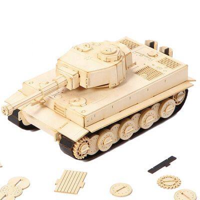 Wholesale 3D Paper Model Kits- German Tiger Heavy Tank 3D Cardboard Jigsaw Puzzle