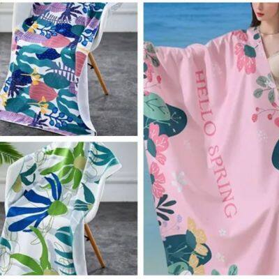 Microfiber Printed Beach Towels Custom Design