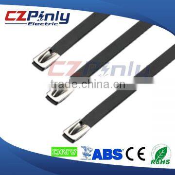 all kinds of colors plastic covered stainless steel cable ties