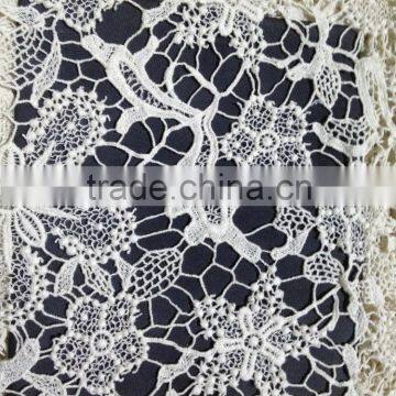 2016 Fashion Lace Accessory Hot Hollow Out Cotton Lace Fabric and Pattern Design for Garment photo-4