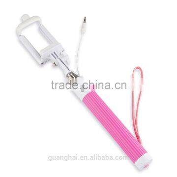 new productss on china markrt gift for christmas promotion 2015 cheapest cable wired selfie stick