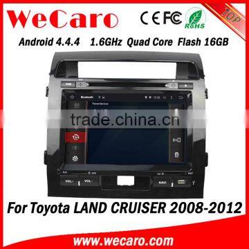 Wecaro WC-TL9006 9" Android 4.4.4 car multimedia system double din car gps dvd for toyota land cruiser audio system