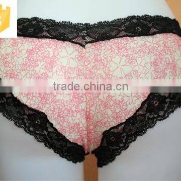 Top Female Underwear Special Embroidered Design Mature Women Panties Lace Sexy Panty