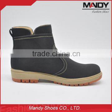2016 Latest Fashion High no Lace Work Boots Made in China photo-3