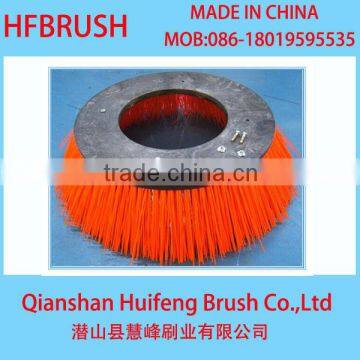 Disc road sweeper brush