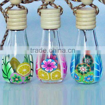 Shenzhen Lihome Factory Produce Micky Hanging Wooden Cap Car Perfume Bottle