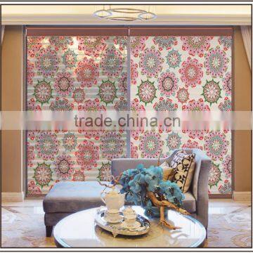 Newest Polyester Blackout Fabric Manual Shangri-la Blinds for Home Decoration