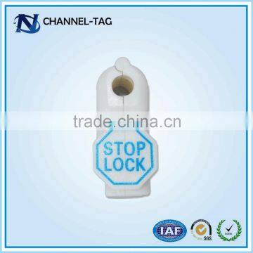 Channel-tag EAS Hook Tag / Stop Lock for Supermarket stem hooks