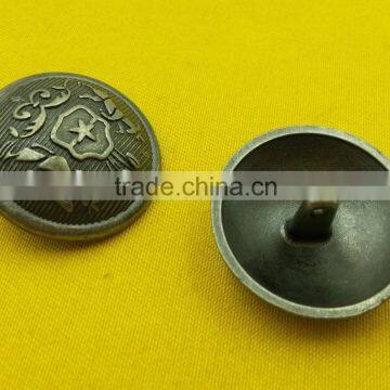 25mm Lion Head Logo Metal Shank Button For Coats -- MJ3695 photo-3