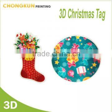 2016 christmas decoration sale 3d tag