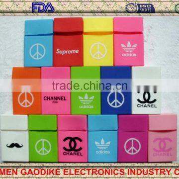20pcs Capacity and Matt Surface Finish printed silicone cigarette case