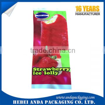 custom printed plastic ice popsicle packaging bags