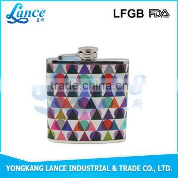 South America market 2015 4oz best camouflage wine hip flask