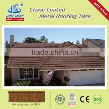 Popular Wood Type Stone coated metal Roof Tile