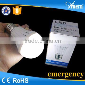 5W rechargeable LED bulb light with AC DC available input option