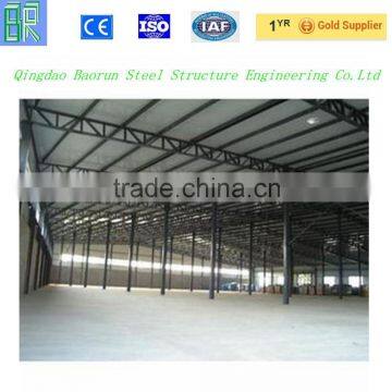 Wide span sandwich panel steel structure prefabricated warehouse