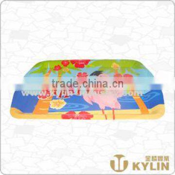 rectangular plastic serving tray with custom logo