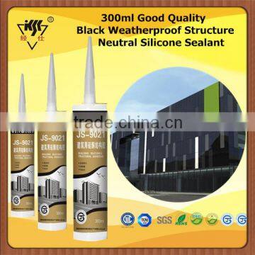 300ml Good Quality Black Weatherproof Structure Neutral Silicone Sealant