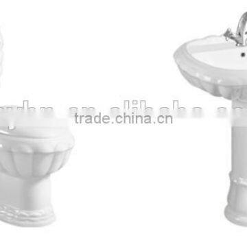 Bathroom Ceramic Sanitary Ware Series two piece toilet