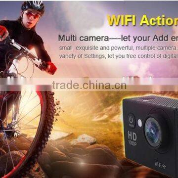 Hot new product waterproof wireless action wifi sports camera full hd 1080p