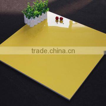 Yellow high gloss porcelain vitrified tile