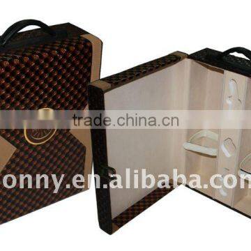 PU Leather Wine Travel Case