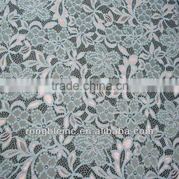 Floral lace fabric wholesale nylon rayon lace fabric in rolls for dress                        
                                                Quality Choice