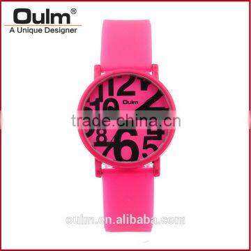 oulm big number watch, multi color watches, cheap custom logo watches