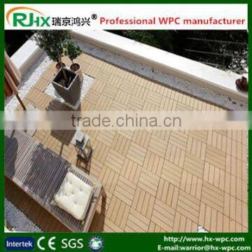 Morden DIY style wood plastic composite for commercial bathroom floor tiles