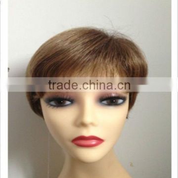 top selling heat resistant synthetic mono top hair wig