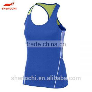 Sublimation printed low price high quality gym running vest womens                        
                                                Quality Choice
