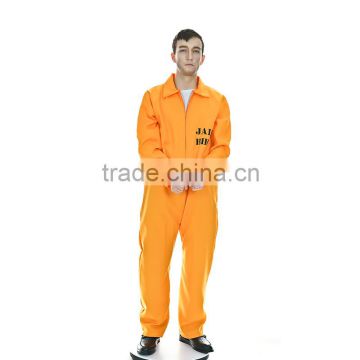 Adult men fancy dress prisoner uniform instant costume                        
                                                Quality Choice