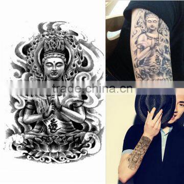 Nice Design Fashion Removable Waterproof Sakyamuni Buddha Graphic Tattoo Sticker Tattoo Body Arm Leg Art Sticker Tattoo Pattern