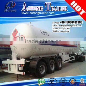 Heavy duty 40m3 56.2m3 58.3m3 60m3 lpg tank semi trailer, lpg storage semi trailer, lpg propane tanker trailers