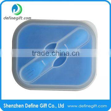 Silicone Collapsible Lunch Box Portable Food Storage Container